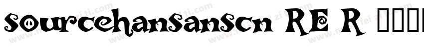 sourcehansanscn RE R字体转换